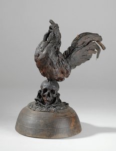 En av 9 maquetter till Sam Wilson Chimneypiece, c.1908-14 (gips & shellack) (se även 876021) av Alfred Gilbert