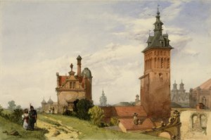 En utsikt nära Moskva, 1836 (wc på papper) av Alfred Gomersal Vickers