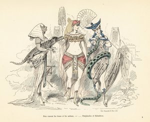 Salammbo och Potifars fru i exotiska kläder, Carthage, 3:a