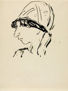 Huvud av en flicka av Alfred H. Maurer