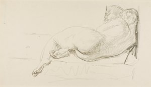 Liggande naken av Alfred H. Maurer