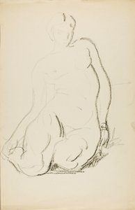 Sittande naken av Alfred H. Maurer