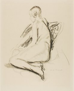Sittande naken av Alfred H. Maurer