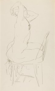 Sittande naken av Alfred H. Maurer