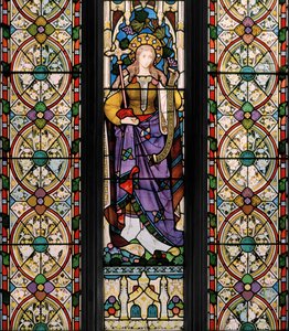 Faith, ca 1868 (målat glas)