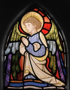 Praying Angel, 1866 (målat glas)