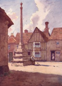 Lavenham Market Cross, Suffolk av Alfred Heaton Cooper