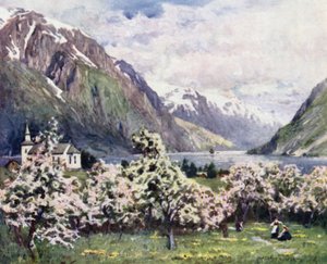 Oode, Hardangerfjorden av Alfred Heaton Cooper