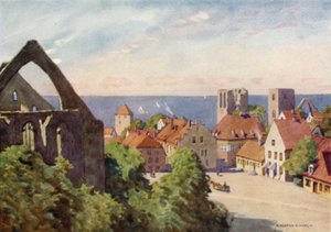 Staden Visby av Alfred Heaton Cooper