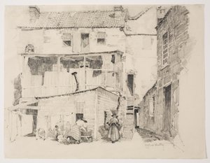 Måndag morgon i Charlestown, ca 1877-1922 (blyerts) av Alfred Heber Hutty