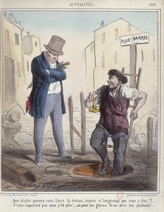 Avloppsarbetare i Paris, mitten av artonhundratalet