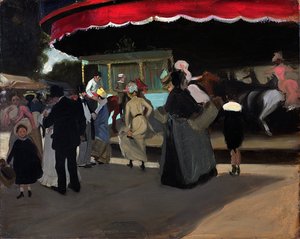 Karusell, ca 1904 (olja på kartong)