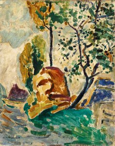 Träd och sten av Alfred Henry Maurer