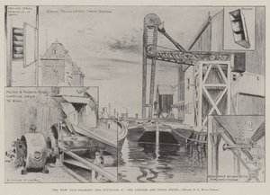 The New Silo Granary and Elevator vid London and India Docks av Alfred Hugh Fisher