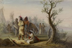 Ett indianläger av Alfred Jacob Miller