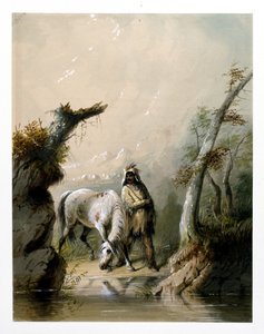 Auguste och hans häst av Alfred Jacob Miller
