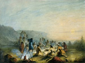 Frukost vid soluppgång av Alfred Jacob Miller