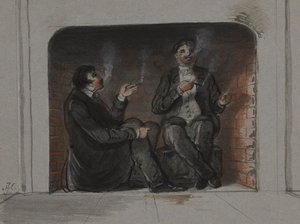 Cigarrökare av Alfred Jacob Miller