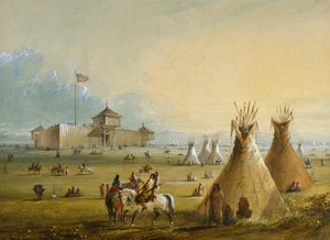 Fort Laramie av Alfred Jacob Miller