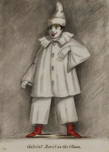 Gabriel Ravel i rollen som clownen av Alfred Jacob Miller