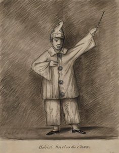 Gabriel Ravel som clown av Alfred Jacob Miller