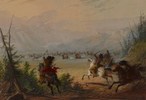 Älgjakt av Alfred Jacob Miller