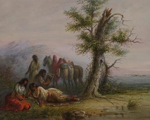 Indiankvinnor av Alfred Jacob Miller