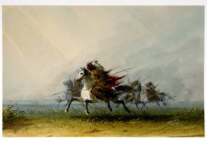 Indianer på krigsstigen