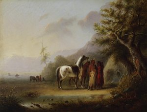 Sioux-indianerna i bergen av Alfred Jacob Miller