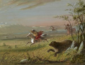 Grizzlybjörnen av Alfred Jacob Miller
