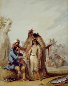 Pälsjägarens brud av Alfred Jacob Miller
