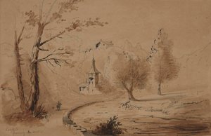 Vy över en egendom av Alfred Jacob Miller