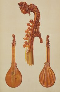 Cittern gjord av Antonio Stradivarius (c.1644-1737) 1700, från 