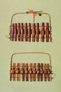Marimba, fram- och bakvy, sydafrikanskt, från 