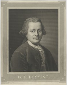Porträtt av Gotthold Ephraim Lessing 1729-1781, ca. 1840.