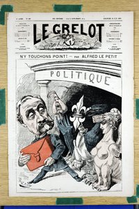 Omslag till "" Le Grelot"", nummer 166, Satirical in Colors av Alfred Le Petit