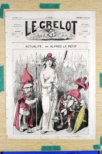 Omslag till "" Le Grelot"", nummer 50, Satirical in Colors av Alfred Le Petit