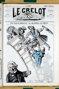 Omslag till "" Le Grelot"", nummer 81, Satirical in Colors av Alfred Le Petit