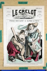 Omslag till "" The Grelot"", nummer 51, Satirical in Colors av Alfred Le Petit