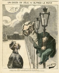 Illustration av Alfred Le Petity (1841-1909) för omslaget till Le Grelot av Alfred Le Petit
