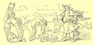 Illustration av Alfred Le Pete (1841-1909) i Gros-Jean och hans botemedel av Alfred Le Petit