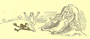 Illustration av Alfred Le Pete (1841-1909) i Gros-Jean och hans botemedel av Alfred Le Petit