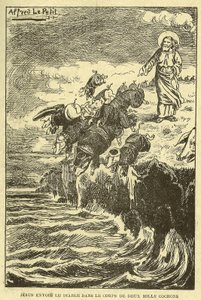 Illustration av Alfred Le Pete (1841-1909) i Gros-Jean et son kur av Alfred Le Petit