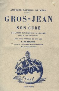 Illustration av Alfred Le Petité (1841-1909) för omslaget till Gros-Jean och hans botemedel av Alfred Le Petit