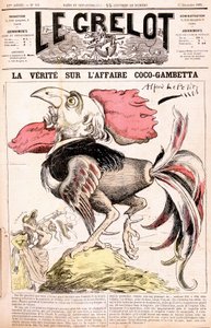 Sanningen om Coco-affären (Gambetta och dess "" kycklingar") - Gambetta - av Alfred Le Petitty, i "" Le Grelot""" av 17/12/1882 av Alfred Le Petit