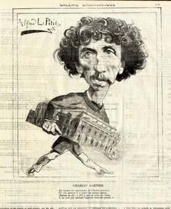 Le Charivari, satirisk i B & W av Alfred Le Petit