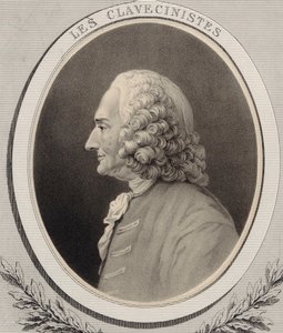 Porträtt av kompositören Jean-Philippe Rameau 1683-1764.