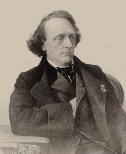 Porträtt av pianisten och kompositören Henry Litolff 1818-1891, 1858.