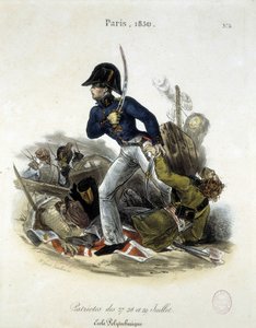 Polytechnician under revolutionen 1830 av Lemercier.