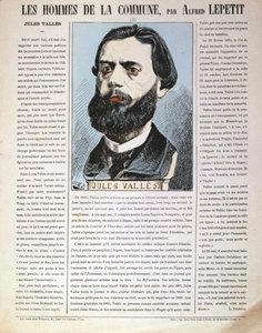 Jules Valles, fransk journalist, författare och medlem av Pariskommunen, 1871 av Alfred Lepetit